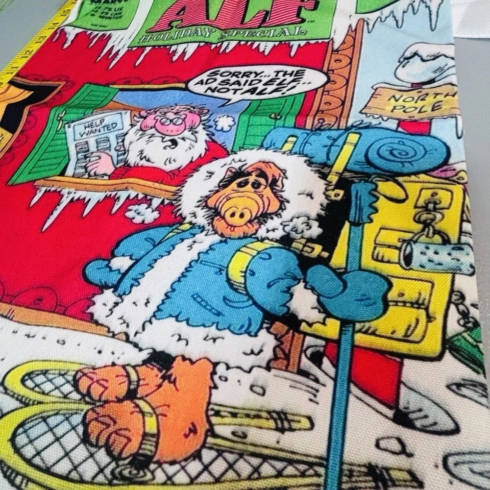 Alf 80's Holiday Theme Reusable Tote Bag Shopping Grocery Travel Double‎ Handle